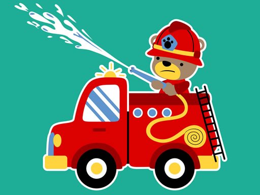 Animal Firetrucks Match 3 Online Puzzle Game - Puzzle Game