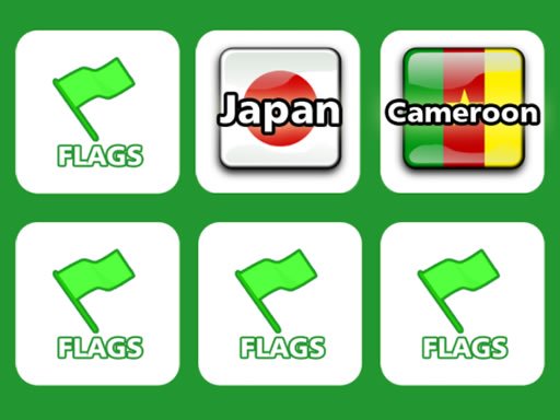 Memory with Flags Online Puzzle Game