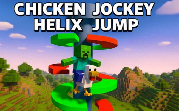 Chicken Jockey Helix Jump Online Arcade Game