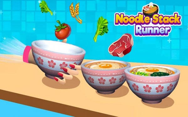 Noodle Stack Runner: Ramen Parkour Online Game