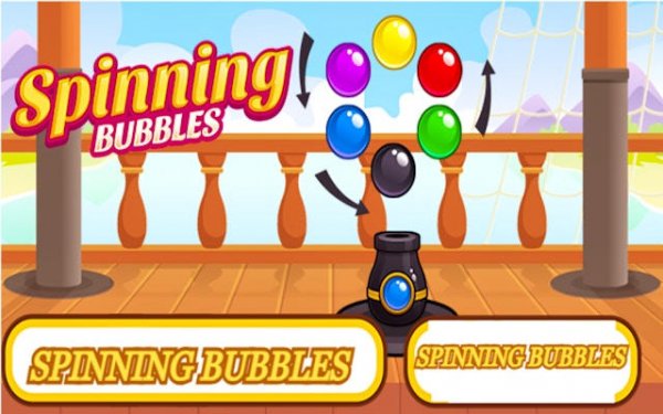 Spinning Bubbles Match 3 Puzzle Game Online
