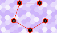 Hex and Strings Puzzle Game