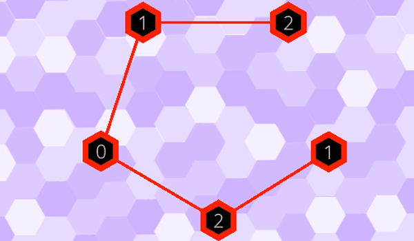 Hex and Strings Puzzle Game
