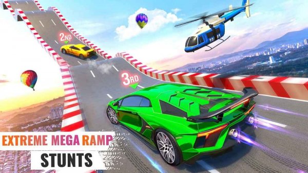 Mega Ramp Car Stunt Online Game