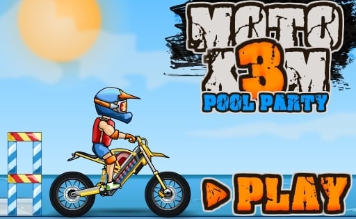 Moto X3M 5 Pool Party Online Game